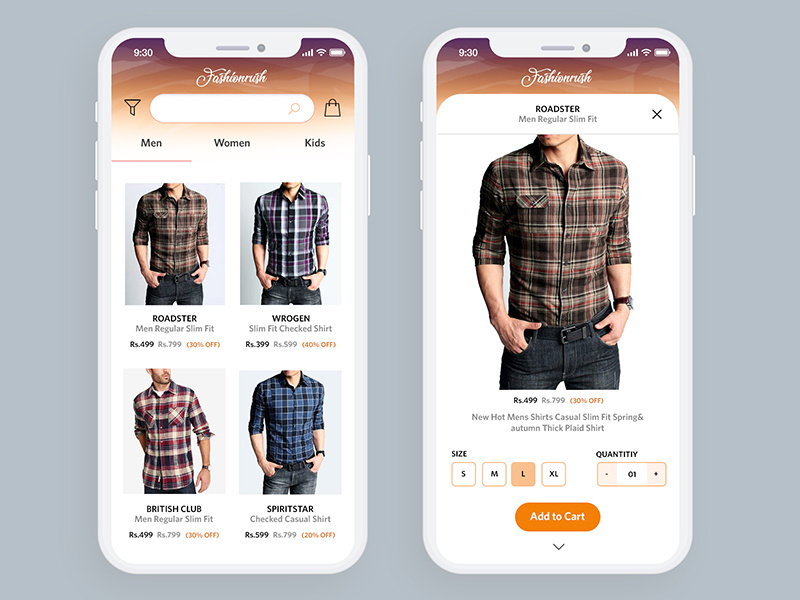 Example of UI/UX • Figma • Mobile App Designs