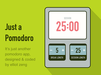 A Pomodoro App pomodoro