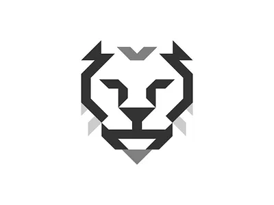 Digital Tiger animal brandmark identity lion logo modular stylized tiger