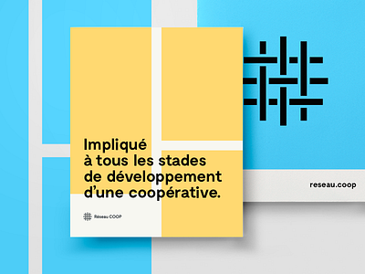 Réseau - Brochure branding brochure colorful flyer grid layout minimal simple space