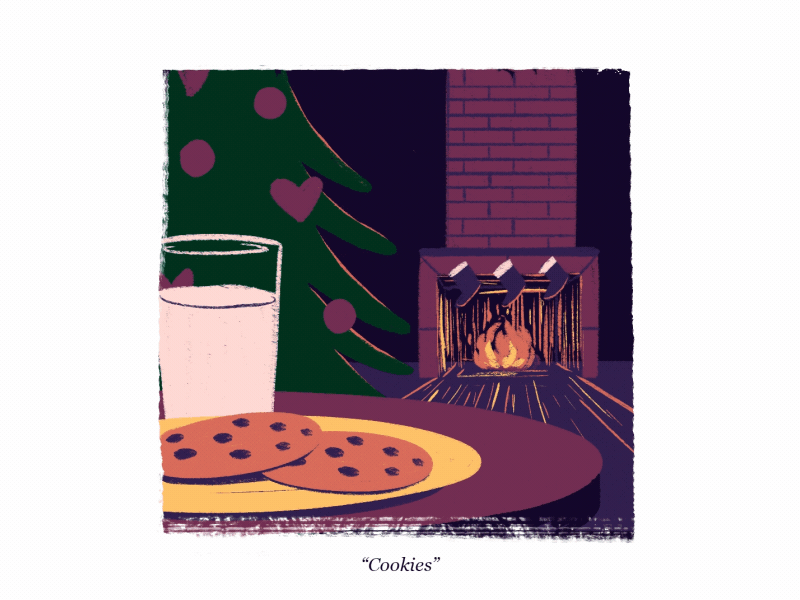 Cookies animation cel child christmas cookie frame by frame holiday season tree xmas