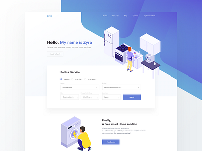 Zyra Version 2.0 l Landing Page homepage icon icons illustrations landing page layout mobile payment process responsive web website