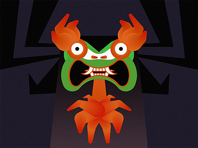 Long ago in a distinct land... aku cartoon darkness evil illustration samurai samurai jack