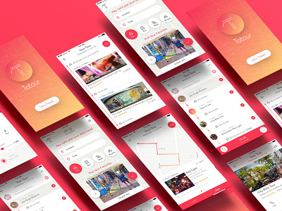 Totur Concept Mobile Application Design application mobile ui