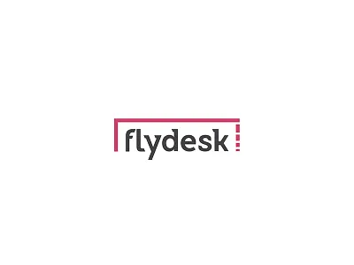 Flydesk Logo desk fly logo simple startup symbol table