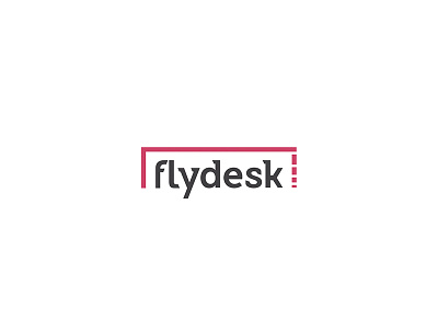 Flydesk Logo desk fly logo simple startup symbol table