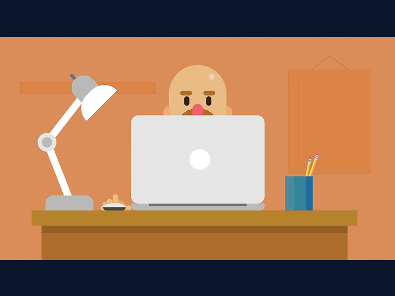 Login after effects animation email flat login minimal motion sad scroll vector