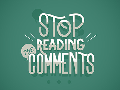 Comments comments lettering vector