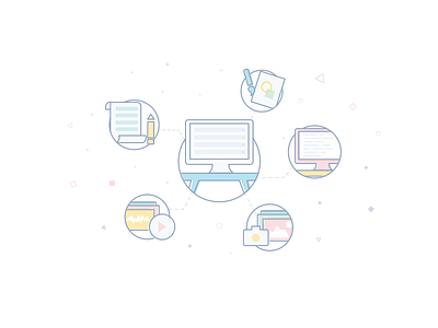 Projects & Tasks icon illustration