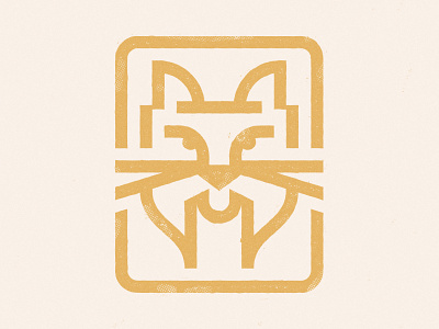 Lynx Symbol animal badge cat icon line logo lynx stroke symbol trademark