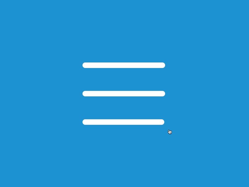 Hamburger Menu animatedicon animation css hamburgermenu icon menu navigatinbar navigation