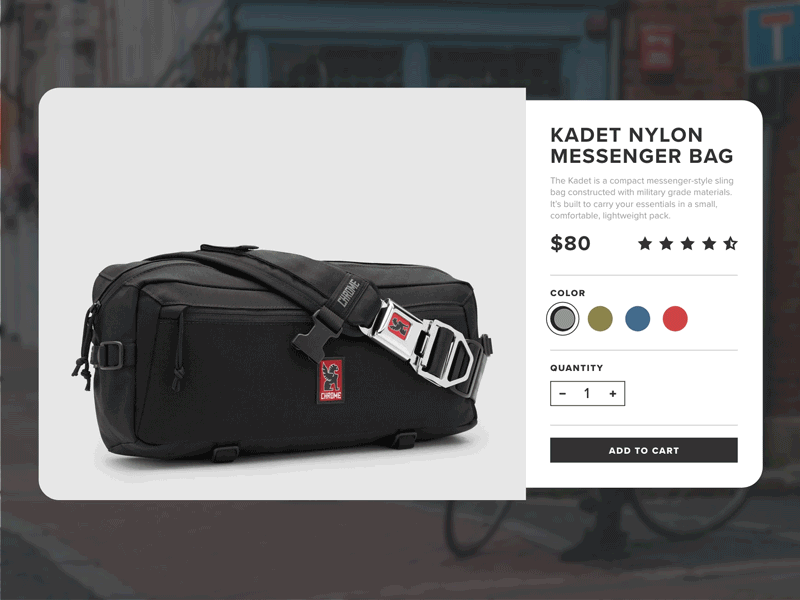 Daily UI #033 - Customize Product app bag chrome custom daily ui mobile product ui user interface ux web xd