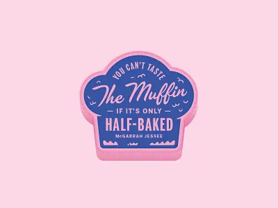 half-baked blue half baked muffin pink