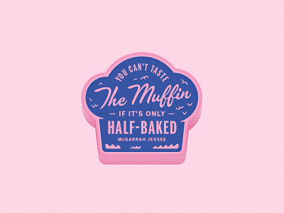 half-baked blue half baked muffin pink