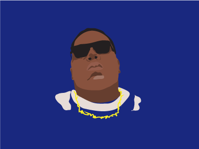 Biggie the Legend design hip hop illustration old school rap