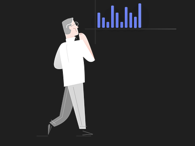 📊 analyze charts data illustration person