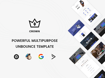 Crown - Multipurpose Unbounce Landing Pages Pack crown envato themeforest unbounce