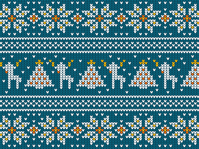 Ugly sweater blue pattern sweater winter x mas