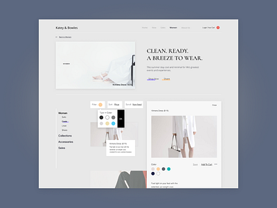 K&B v2 dallastexas ecommerce fashion fide forhire interface minimal sitedesign startup ui ux wireframe