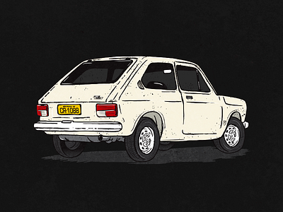 La Macchina car classic fiat illustration