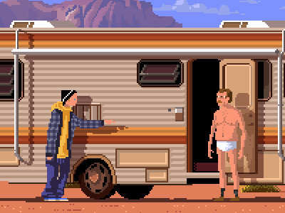 Breaking Bad 8bit breaking bad charater game gaming nostalgia pixel art retro