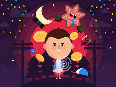 She's our friend and she's crazy eleven illustration stranger things tv
