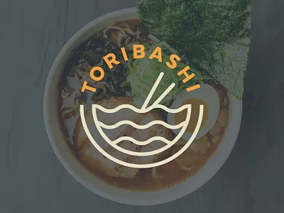 Toribashi brand logo noodles orange ramen soup