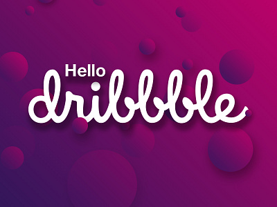 Creative Bubble! bubbles debut depth dribbble first shot gradient hello shot