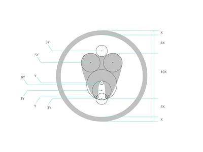 Re-design of Dentist Logo branding dentist design logo logo construction grid