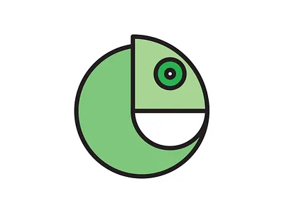 Chameleon chameleon graphic illustration minimal reptile vector