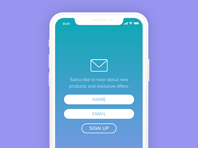 Stay Updated dailyui day001 emailsignup mobile signup signupform ui ux