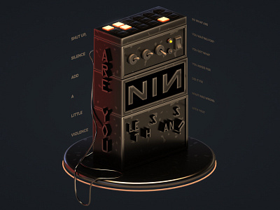 Less Than? 3d c4d music nin nine inch nails octane