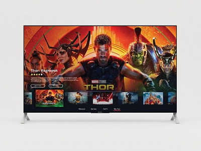 TV App app concept dailyui design interface movies tv app ui ux