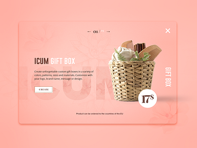 Giftbox app card product ui ux