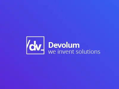 Devolum logo design branding developers developing logo solutions