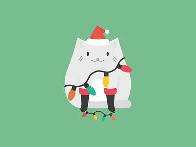 Meowy Christmas cat christmas cute december kawaii meowy christmas
