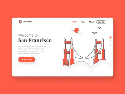 Flat landing page with illustration creative flat illustration landing page minimal portfolio theme ui ux web wordpress