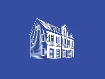 Kern Bakery house logo bakery branding classic illustration logo traditional woodcut