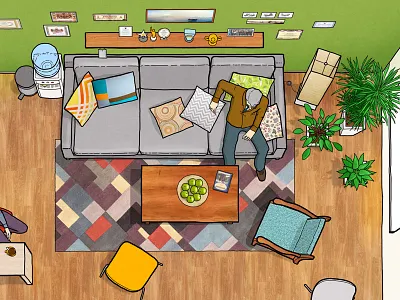 In the teacher's room.