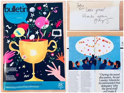 Bulletin magazine bulletin magazine conceptual editorial editorial illustration illustration magazine pattern sofia sita