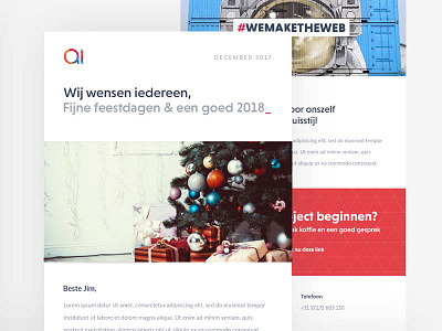 Newsletter design Christmas 2017 christmas design email news newsletter ui ux