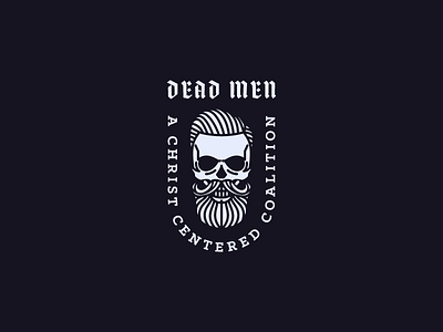 Dead Men (Case Study on Behance) badge illustration logo