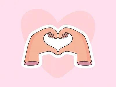 Give Love hand heart love