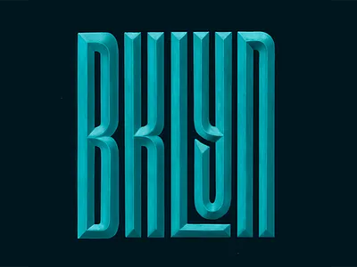 BKLYN analogique bevels digital drawing hand lettering ipad lettering procreate