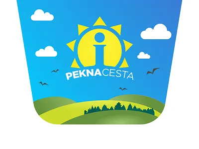 Pekna Cesta atmosfere colors illustration logotyp ui ux