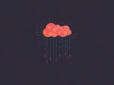 Falling Idea- Update experiment icon identity logo mandala mark symbol