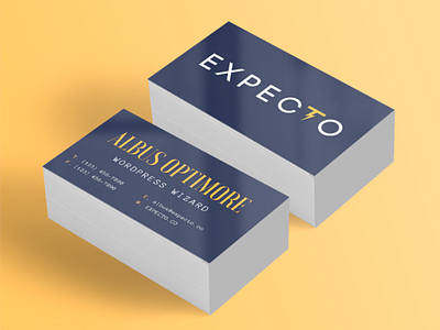 EXPECTO card design brand branddesign branding carddesign harrypotter logo logodesign magic minimal mockup wizard