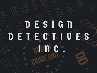 Design Detectives Inc. brand branding design detective inc lockup logo search type typography