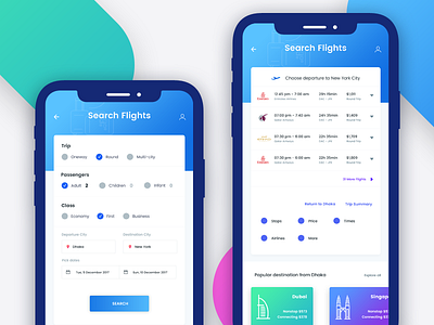 Flight Search airlines app design app ui flight mobile app flight search ios app mobile app search flight