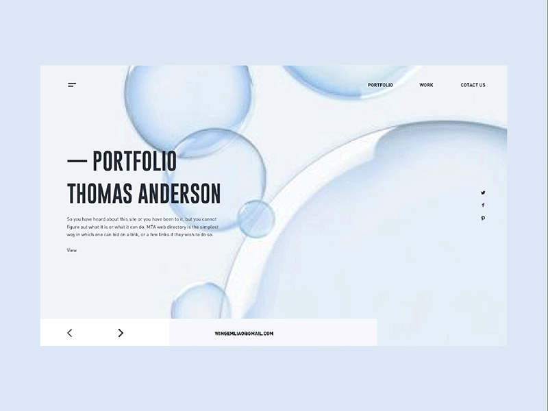 Biotechnology Portfolio animation photography portfolio prototype ui uidesign userinterface ux uxdesign uxinspiration webdesign wireframe